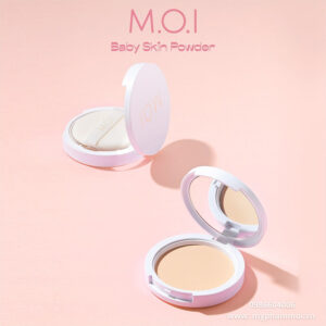 phấn phủ kiềm dầu dạng nén moi baby skin powder 10g hồ ngọc hà 120722
