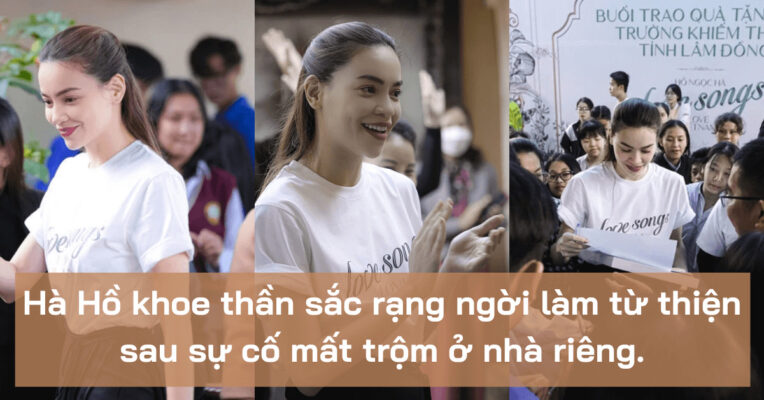 Hà Hồ khoe thần sắc rạng ngời làm từ thiện sau sự cố mất trộm ở nhà riêng (6)