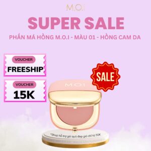 [VOUCHER 15K] PHẤN MÁ HỒNG M.O.I PHIÊN BẢN GIỚI HẠN No.1 - Cool Cool Girl - Hồng Cam Da