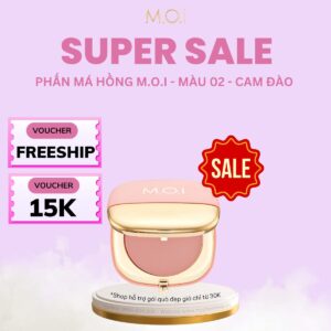 [VOUCHER 15K] PHẤN MÁ HỒNG M.O.I PHIÊN BẢN GIỚI HẠN No.2 - Peachy Peach Babe - Cam Đào
