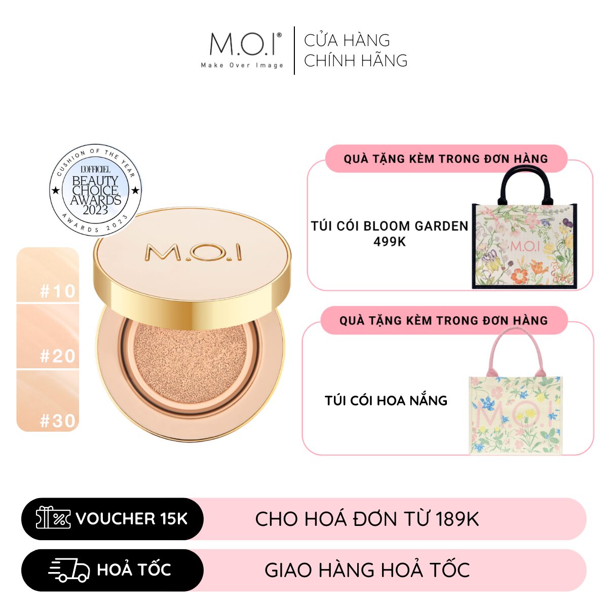 phấn nước premium m.o.io