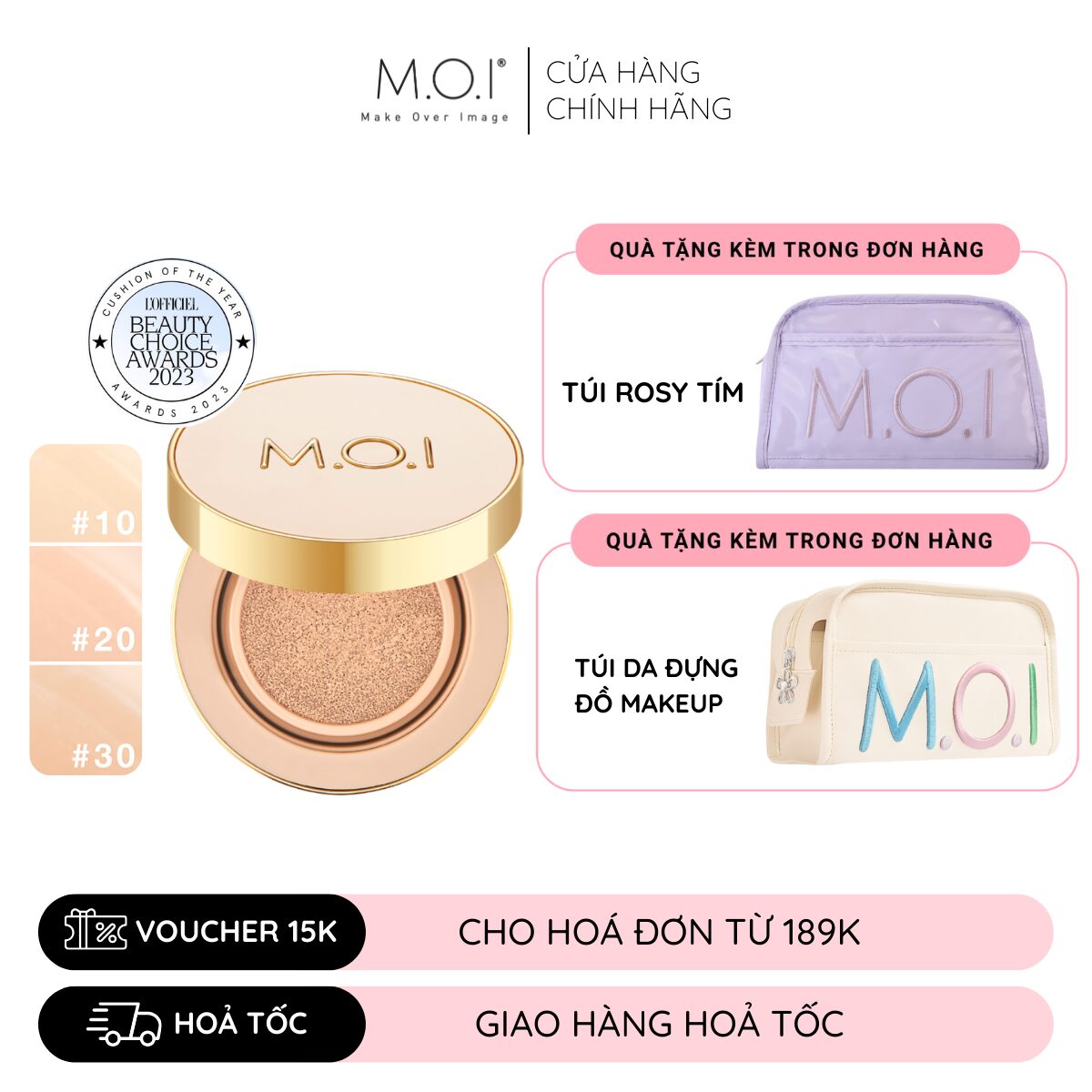 phấn nước Premium baby skin cushion m.o.i hồ ngọc hà