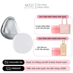 combo phấn nước m.o.i iconic cushion và phấn phủ m.o.i