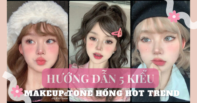 hướng dẫn 5 kiểu makeup tone hồng hot hiện nay (1)