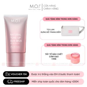 kem chống nắng nâng tone m.o.i