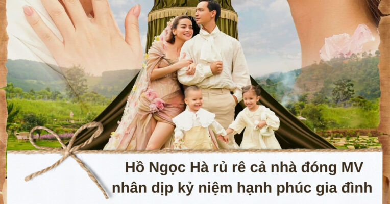 Hồ Ngọc Hà rủ rê cả nhà đóng MV nhân dịp kỷ niệm hạnh phúc gia đình  (1)