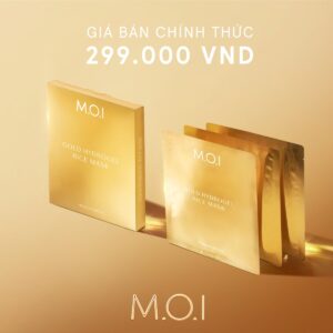 mặt nạ gạo hydrogel vàng phiên bản cao cấp M.O.I cosmetics (1)