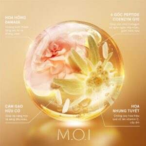 mặt nạ gạo hydrogel vàng phiên bản cao cấp M.O.I cosmetics (2)