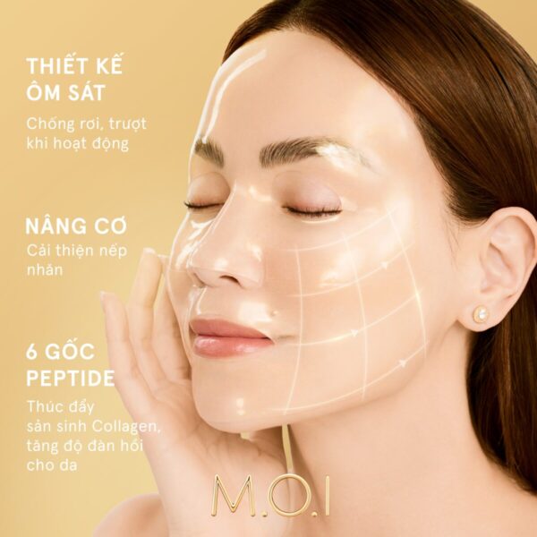 mặt nạ gạo hydrogel vàng phiên bản cao cấp M.O.I cosmetics (3)