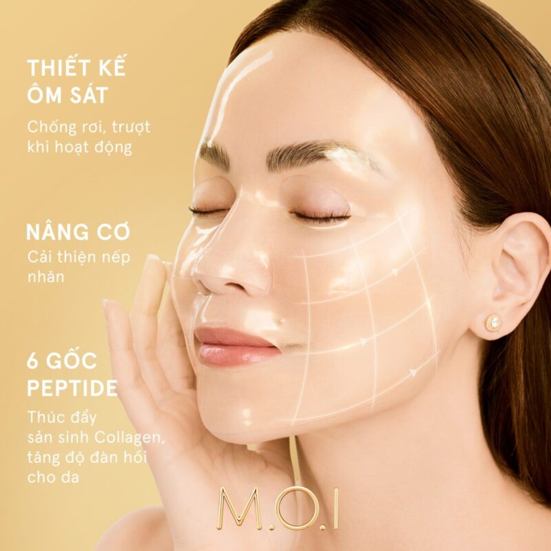 mặt nạ gạo hydrogel vàng phiên bản cao cấp M.O.I cosmetics (3)