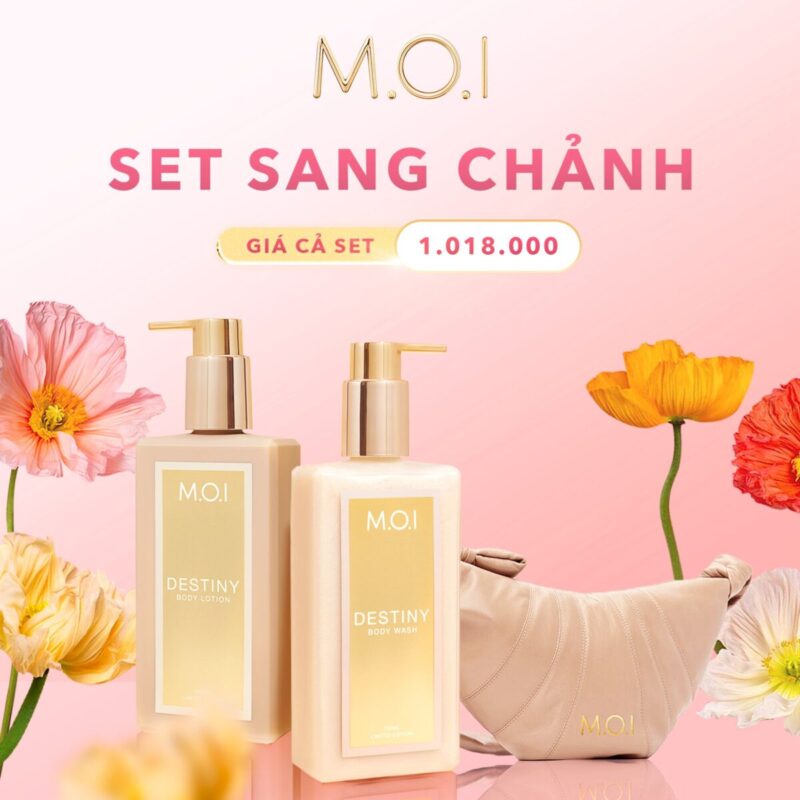 BỘ CHĂM SÓC BODY SỮA TẮM VÀ SỮA DƯỠNG THỂ M.O.I (2)