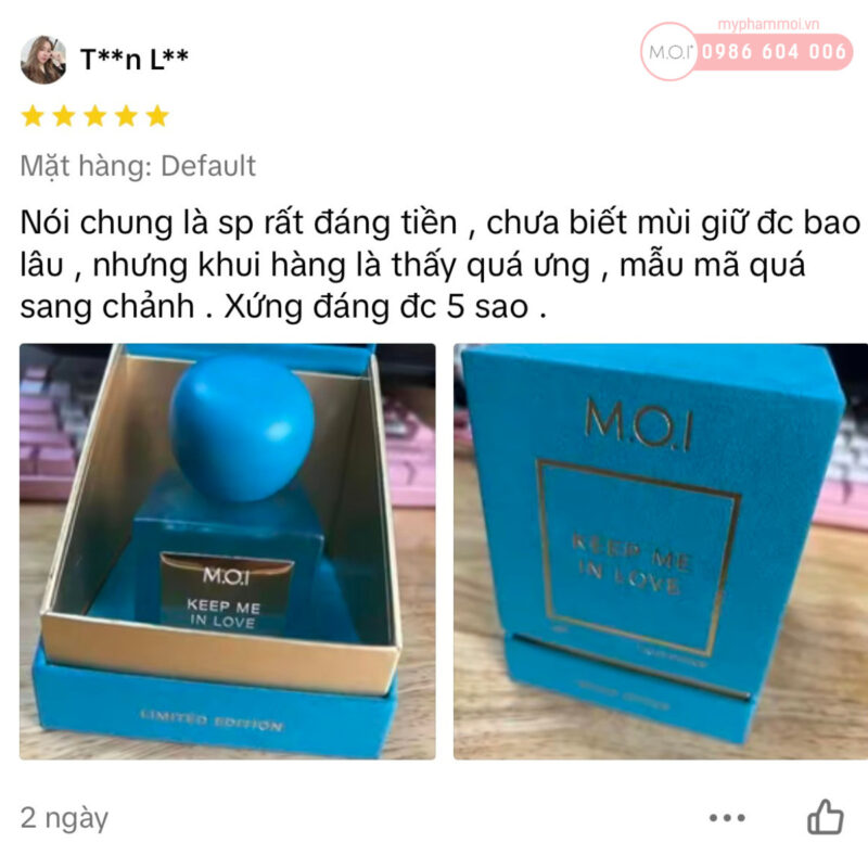 review nước hoa m.o.i keep me in love có thơm không (2)