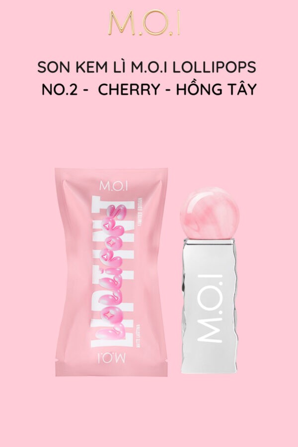 son kem lì m.o.i lollipops No.2 - cherry - hồng tây (1)