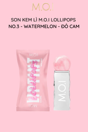 son kem lì m.o.i lollipops no.3 - watermelon - đỏ cam (1)