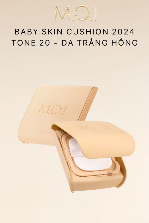 phấn nước moi baby skin cushion phiên bản 2024 tone 20 - da trắng hồng (2)