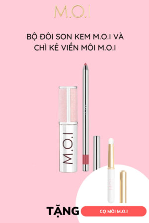 bộ đôi son kem m.o.i và chì kẻ viền môi m.o.i (1)