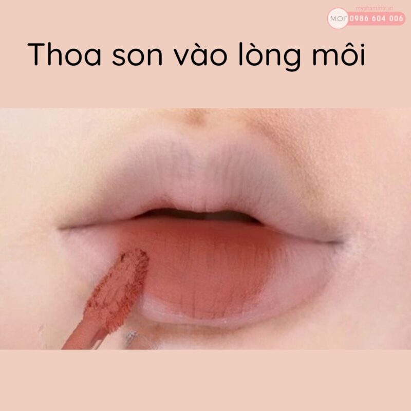 Hướng dẫn đánh son lòng môi Ombre với son môi của Hồ Ngọc Hà (3)