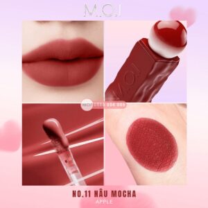 son tint lì cotton candy m.o.i hồ ngọc hà no.11 apple nâu mocha