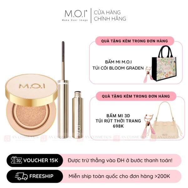 combo phấn nước premium baby skin cushion m.o.i và mascara m.o.i (1)