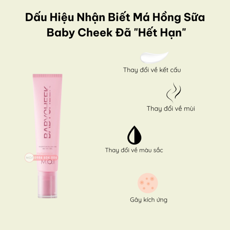 hạn sử dụng má hồng sữa m.o.i sau khi mở nắp