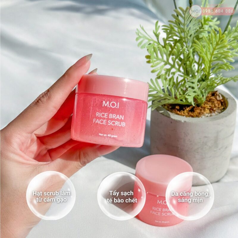 tẩy tế bào chết cám gạo m.o.i