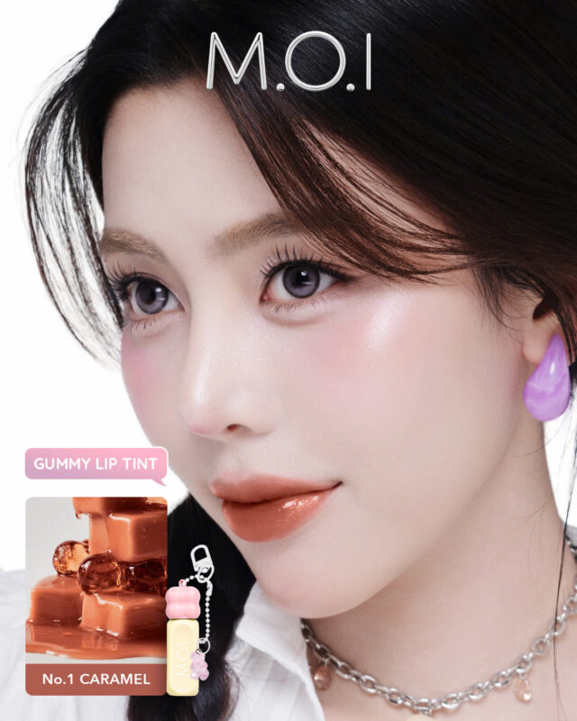 Son tint bóng gummy M.O.I No.1 nâu caramel