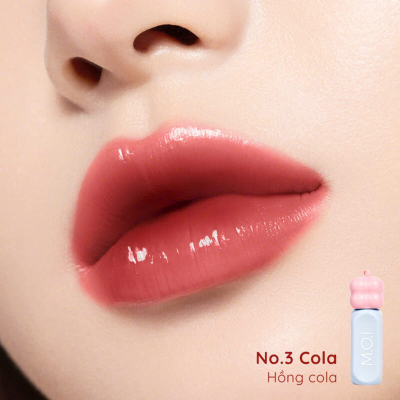 son tint bóng gummy m.o.i hồ ngọc hà no.3 cola hồng cola