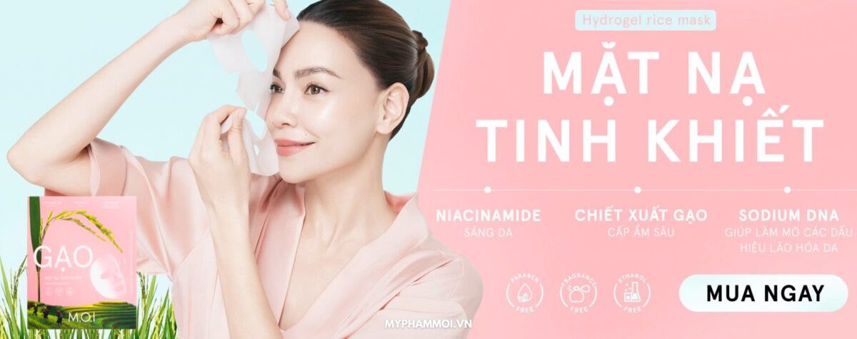 banner MOI mặt nạ gạo m.o.i của hồ ngọc hà