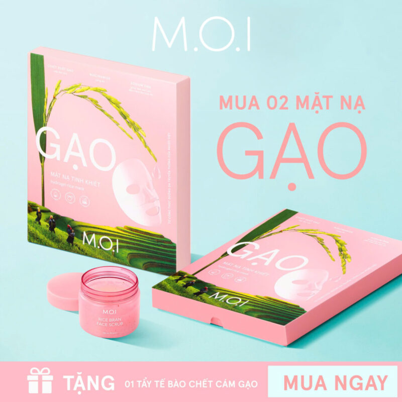 combo 2 hộp mặt nạ gao m.o.i
