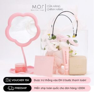 set quà tặng phấn nước baby skin m.o.i và má hồng sữa m.o.i
