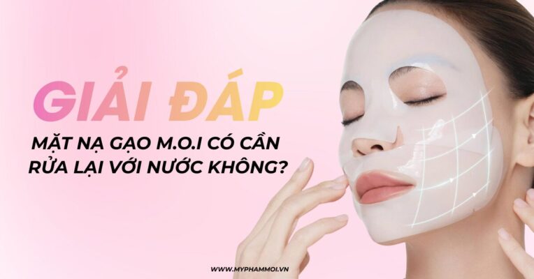 đắp mặt nạ gạo m.o.i có cần rửa lại với nước không