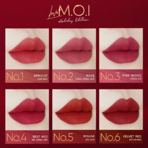 bảng màu son thỏi love m.o.i phiên bản lễ hội