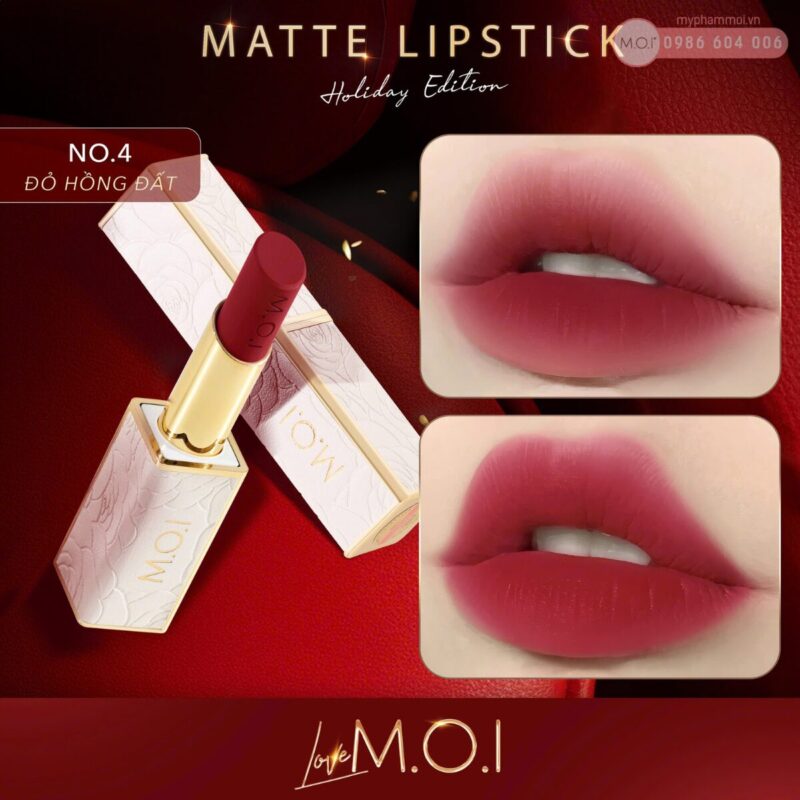 review bảng màu son thỏi love m.o.i cho da ngăm 1