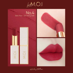 son thỏi love m.o.i phiên bản lễ hội holiday no.4 đỏ hồng đất