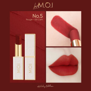 son thỏi love m.o.i phiên bản lễ hội holiday no.5 đỏ cam