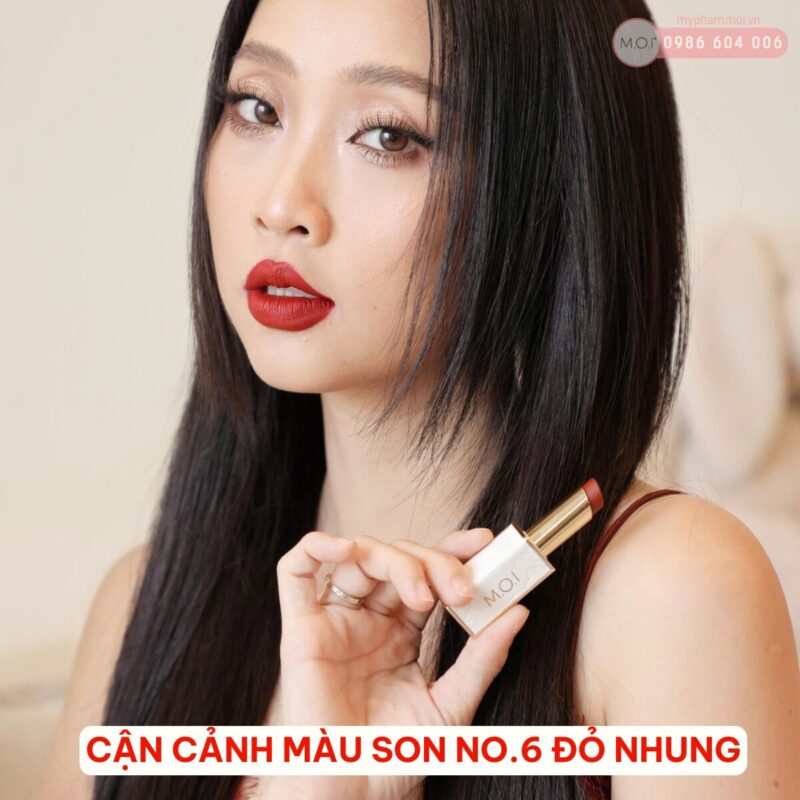 son thỏi love moi holiday no.6 đỏ nhung