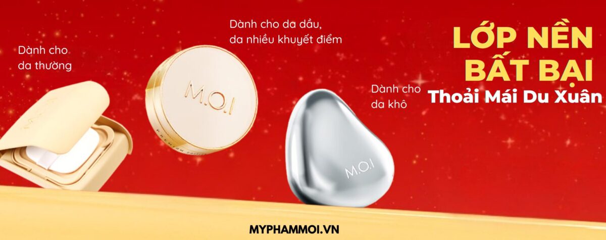 banner phấn nước cushion MOI