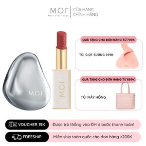 combo phấn nước m.o.i iconic và son thỏi love m.o.i