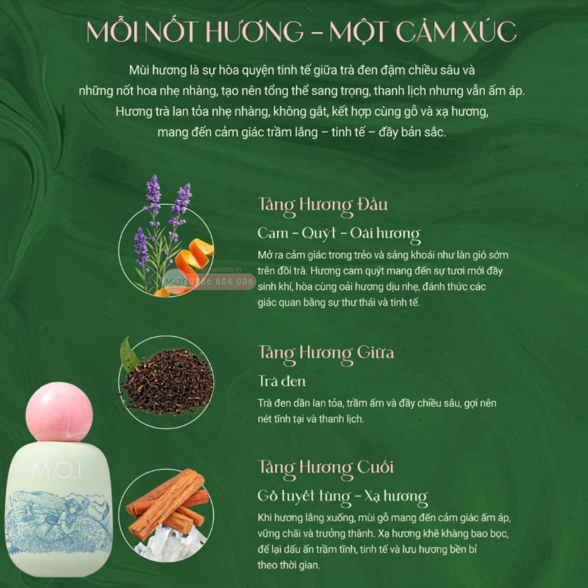 Nước Hoa M.O.I Trà Hoa Viên Mùi Trà Đen Có Thơm Không? 1