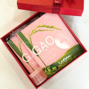 set quà tặng chăm da mặt nạ gạo m.o.i 3