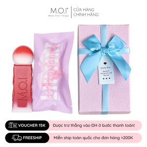 set quà tặng son tint lì cotton candy m.o.i