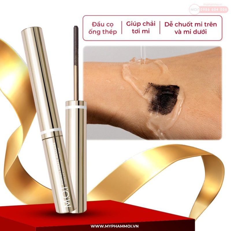 Khám Phá Công Nghệ Đầu Cọ Thép Trong Chuốt Mi M.O.I Perfect Shape Mascara Không Lem Không Trôi 1